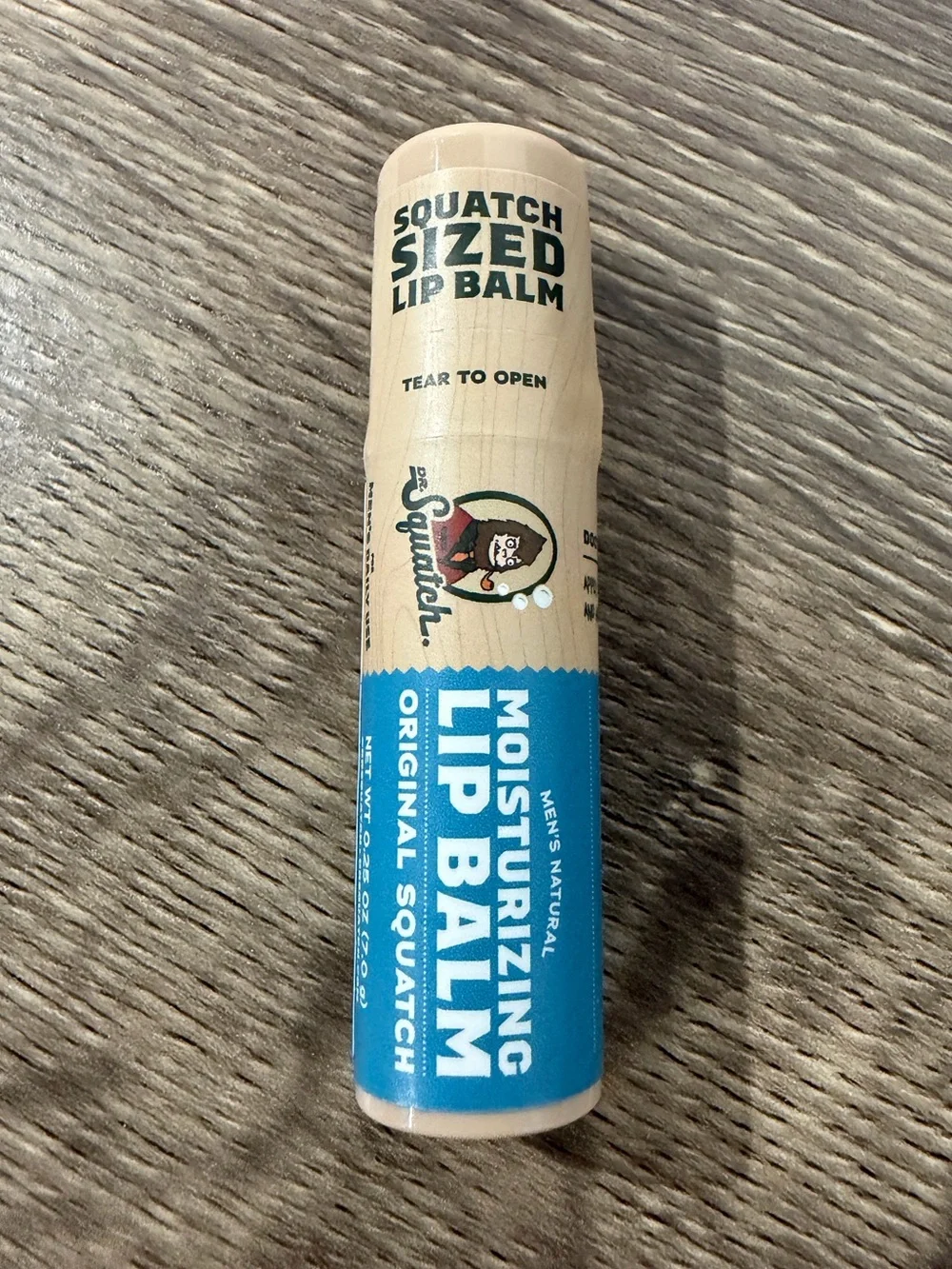 Dr. Squatch Moisturizing Lip Balm Original NEW
